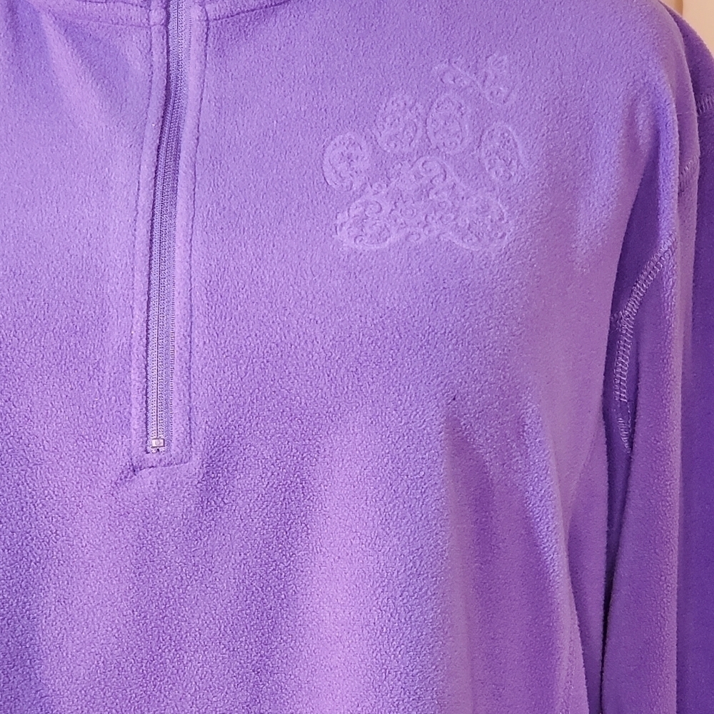 0098. EUC~ The Animal Rescue Site~ XL ~ Lt Fleece Pullover~ W/ Reverse Paw Print - Picture 9 of 15